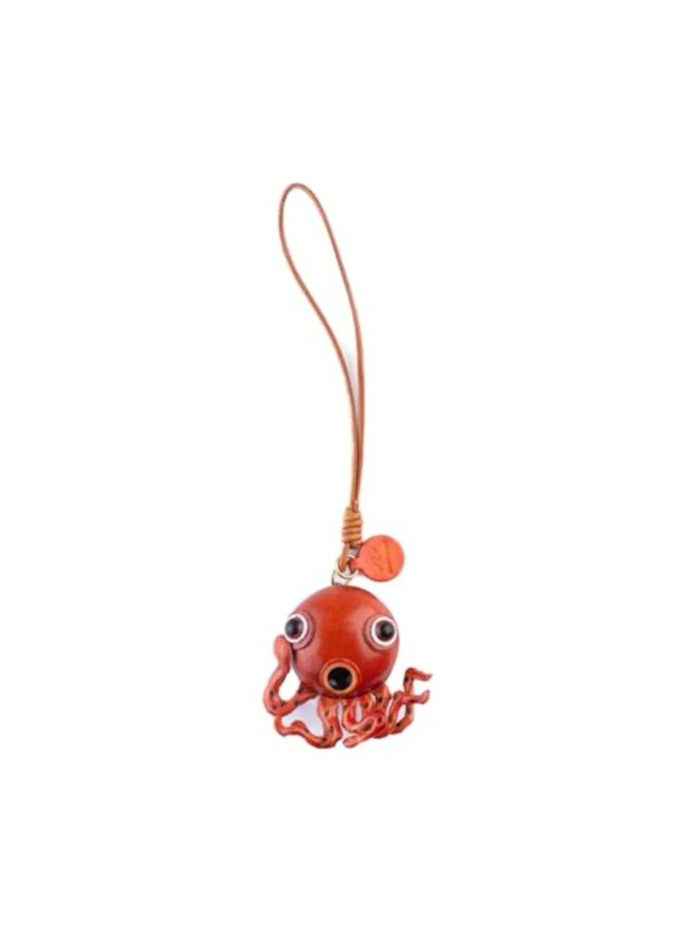 Genuine Leather Cat Keychain Handmade Pendant Charm